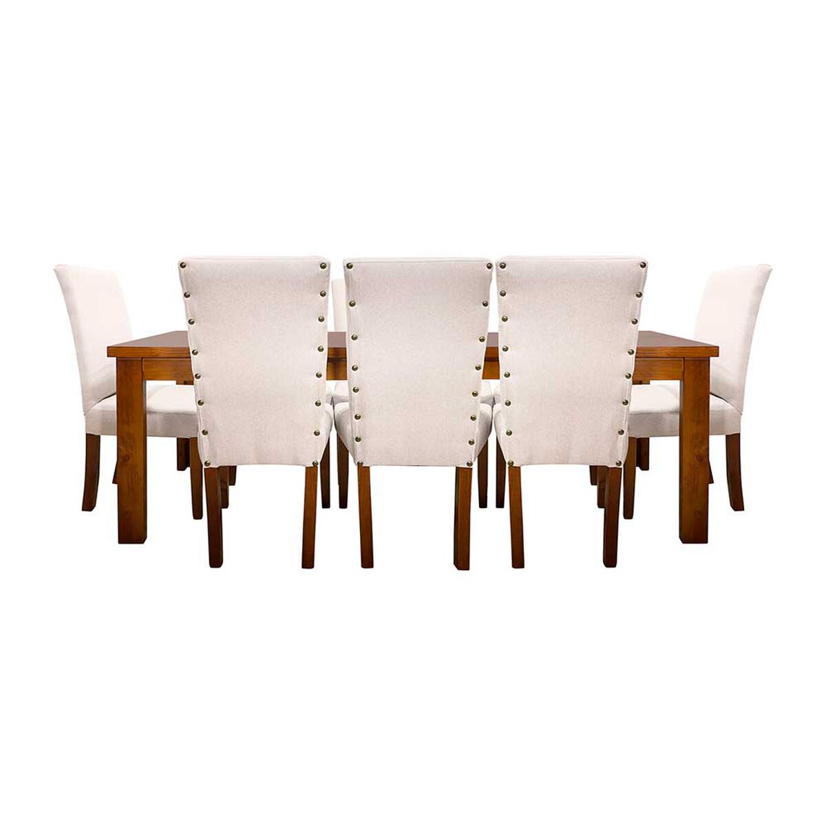 Juego de Comedor Living Factory Teka 8 Sillas Beige