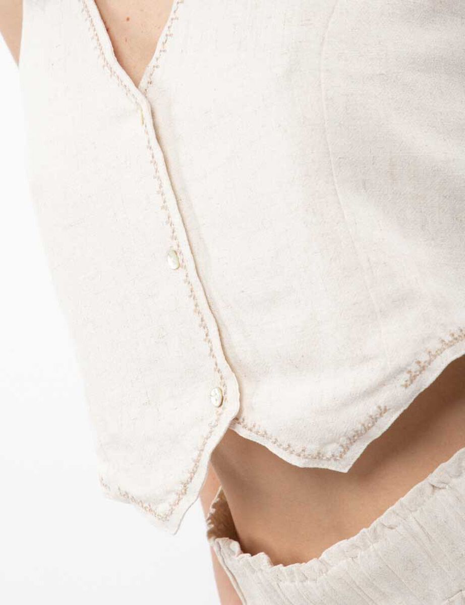 Blazer Gillette Lino Mujer Alma
