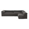 Seccional CIC Relax Sillón 1 Cuerpo + Dos Sofás 2 Cuerpos Gris