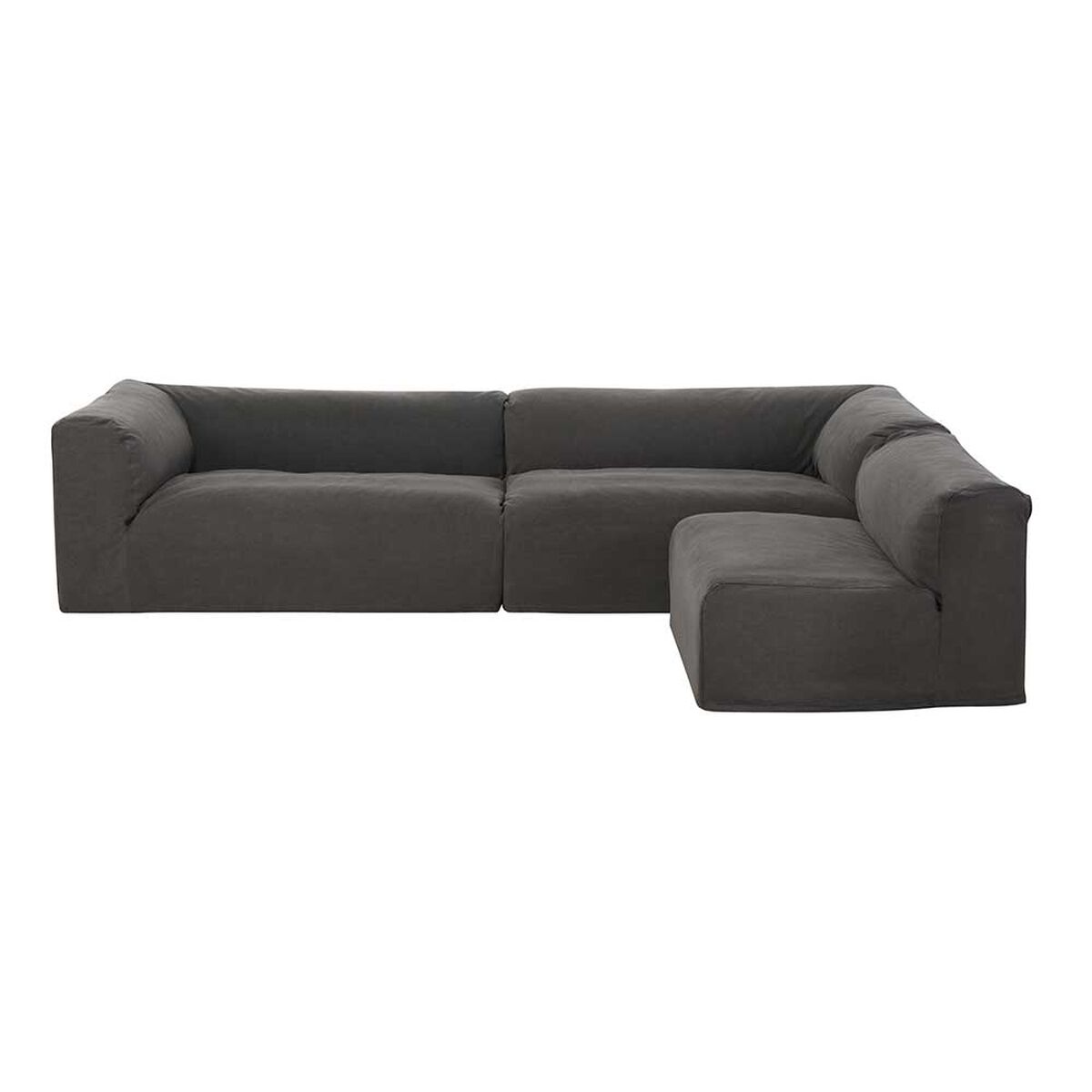 Seccional CIC Relax Sillón 1 Cuerpo + Dos Sofás 2 Cuerpos Gris