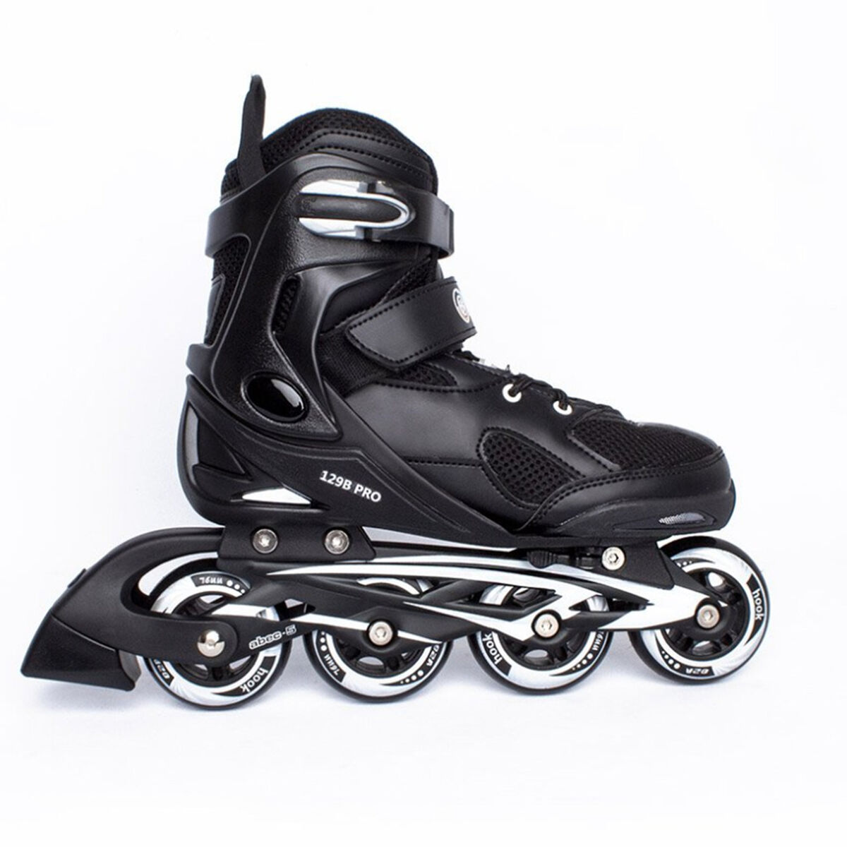 Patines Roller en línea Fitness Adulto Negro Talla M Hook