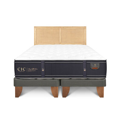 Cama Europea CIC King Premium + 1 Respaldo Sava