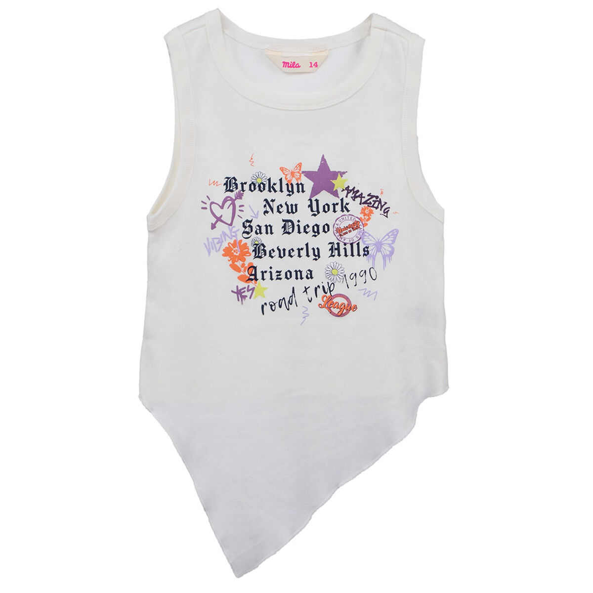 Polera Sin Mangas de Algodón Niña Mila