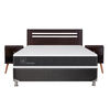 Box Spring CIC 2 Plazas New Ortopedic + Respaldo + 2 Veladores New Munich