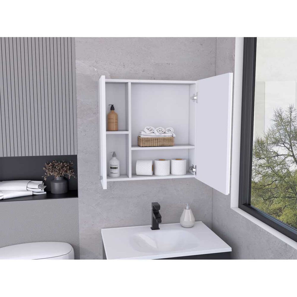 Gabinete De Ba&ntilde;o Tuhome Sines 1 P Blanco