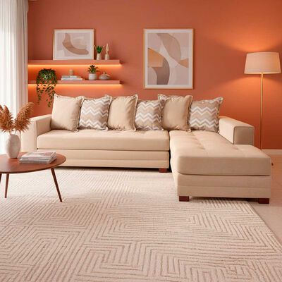 Sof&aacute; Seccional Living Factory Venecia 5 Cuerpos Beige
