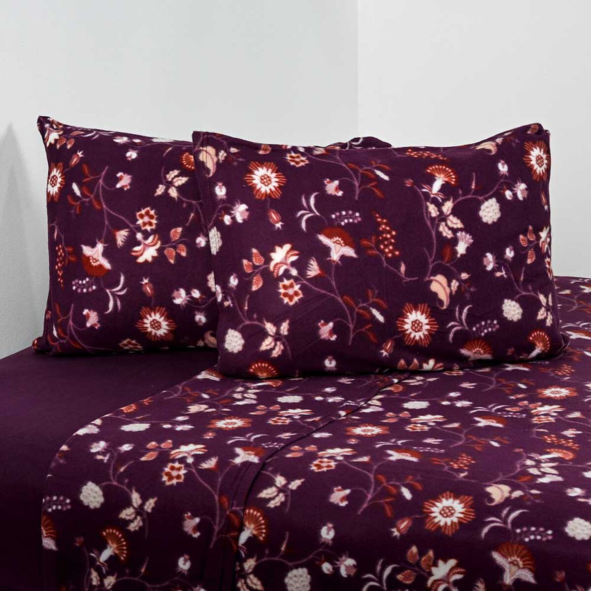 Juego de S&aacute;banas Polar American Family King Aba No Aplica Morado