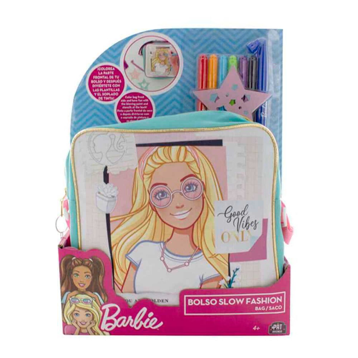 Bolso Slow Fashion con Set de L&aacute;pices Barbie