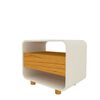 Respaldo 2 Plazas + 2 Veladores Decocasa Innova Led Natural Off White