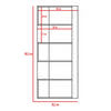 Combo Biblioteca Cubo + Separador de Ambientes TuHome Beijing
