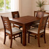 Juego de Comedor Muebles Hema Roma 4 Sillas Nogal