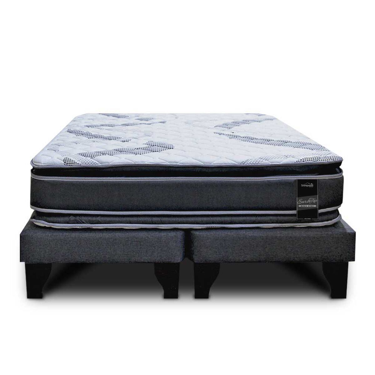 Cama Europea Sleepwell Base Dividida Súper King Dual Side