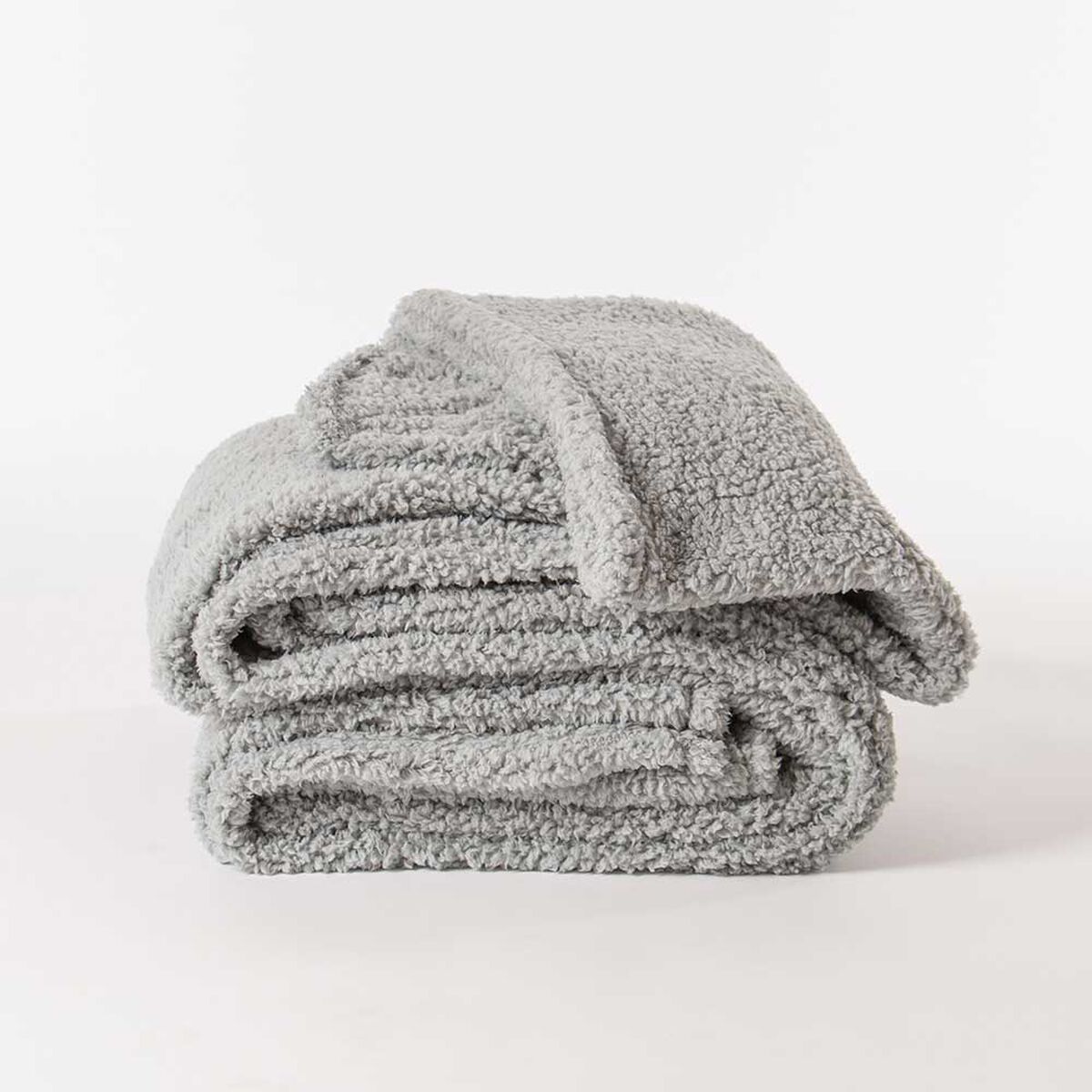 Frazada Poliéster SoHome 2 Plazas Sherpa Gris