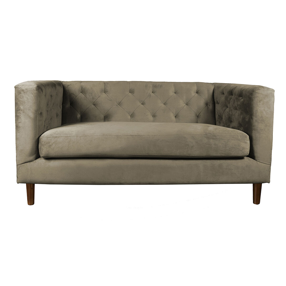 Sof&aacute; Tela Velvet Latam Home Brescia 2 Cuerpos