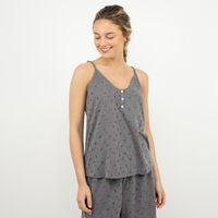 Conjunto Pijama Tirantes Mujer Icono Grafito