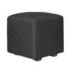Juego de Living Innovamuebles Kahlo Sofá 2 Cuerpos + Dos Pouf 1 Cuerpo Negro
