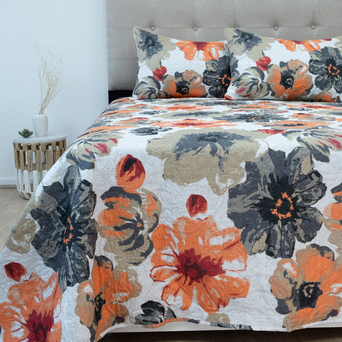 Quilt Doral Hotpress Estampado 2 Plazas Acuarela
