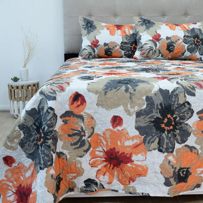 Quilt Doral Hotpress Estampado 2 Plazas Acuarela