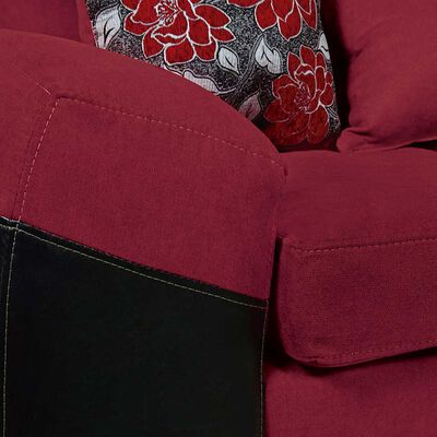 Imagen 2 del producto Juego de Living Elegant Detail Houston Sofá 3 Cuerpos + Dos Sitiales Rojo