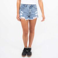 Short Mini Mujer Icono Celeste, Indigo