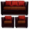 Juego de Living Elegant Detail Valentino Sof&aacute; 3 Cuerpos + Dos Sillones 1 Cuerpo Caf&eacute;