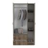 Closet Tuhome Austral 2 Cajones 3 Puertas Bellota-Blanco