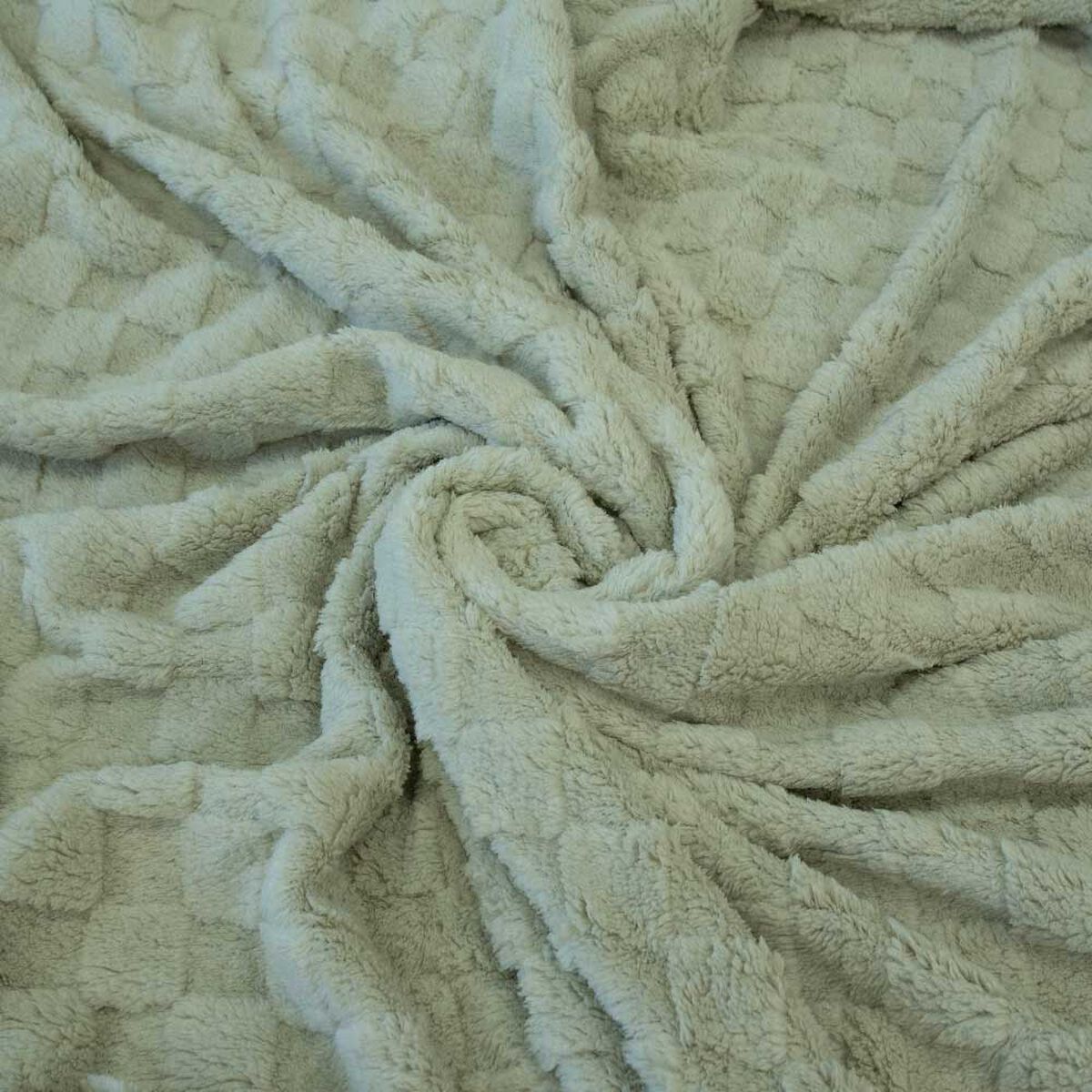 Frazada Doral 1,5 Plazas Chiporro Jacquard Liso Beige