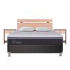Box Spring CIC 2 Plazas Ortopedic Advance + Respaldo + 2 Veladores Olmo + 2 Almohadas