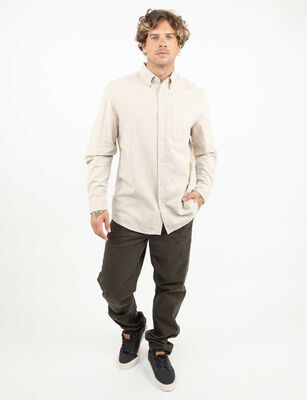 Imagen 2 del producto Camisa Manga Larga Hombre Zibel Azul-Piedr, Beige, Oliva