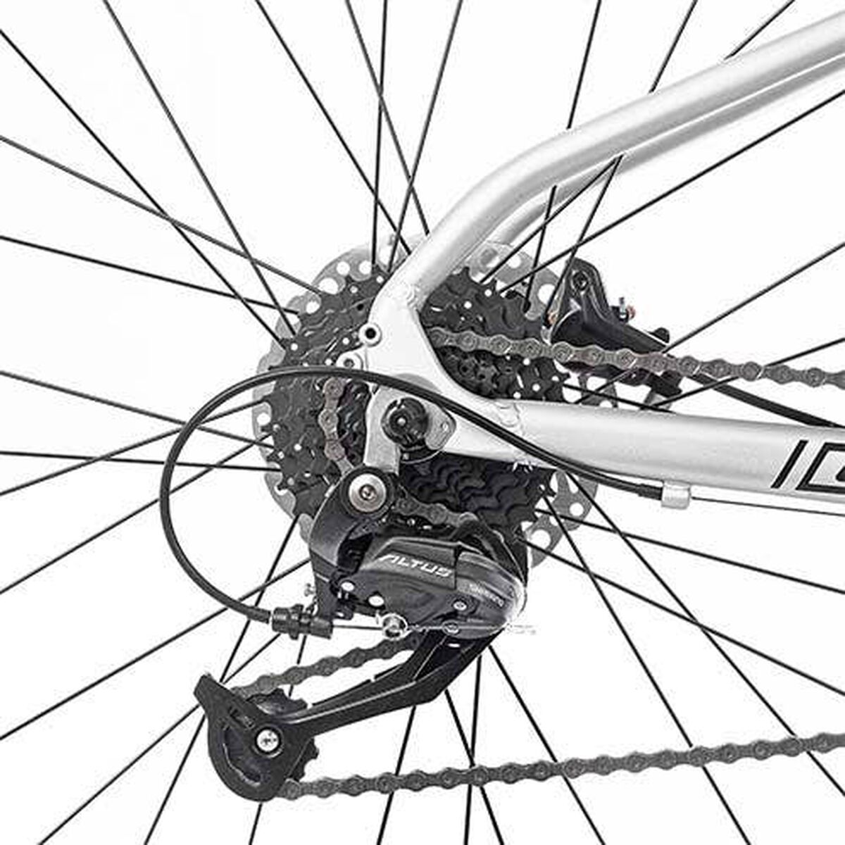 Bicicleta Upland Sanchez Aro 27,5 Híbrida 650B, Plata