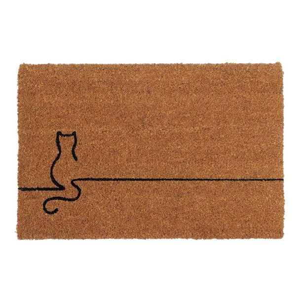 Limpiapiés Idetex Coco Katze 45 x 75 cm Café