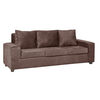 Juego de Living Innovamuebles Kahlo Sofá 3 Cuerpos + Dos Sillones 1 Cuerpo Chocolate