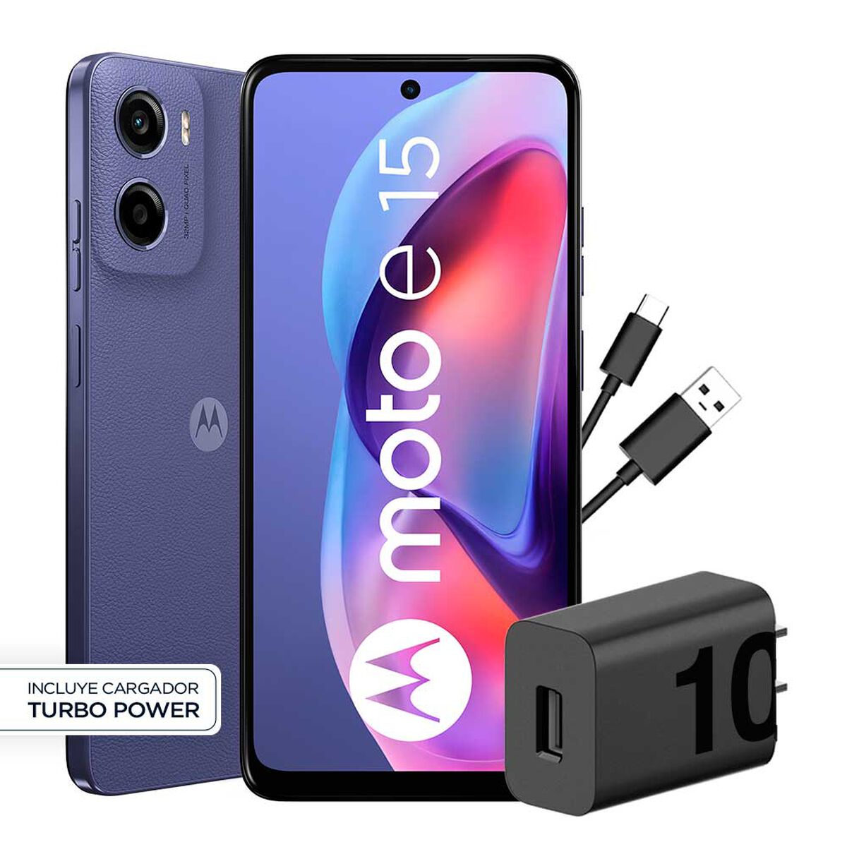 Celular Motorola Moto E15 64GB 6,7" Morado Liberado