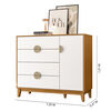 Cómoda Vekkahome Ipe 1 Puertas 4 Cajones Café