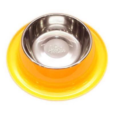 Imagen 2 del producto Plato Melamina Anti-hormigas Amarillo Talla M Perro