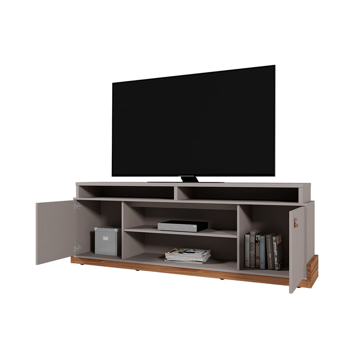 Rack TV Vekkahome Montana 65" Pulgadas Gris