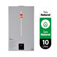 Calefont 10 litros Gas natural Tiro natural Rheem
