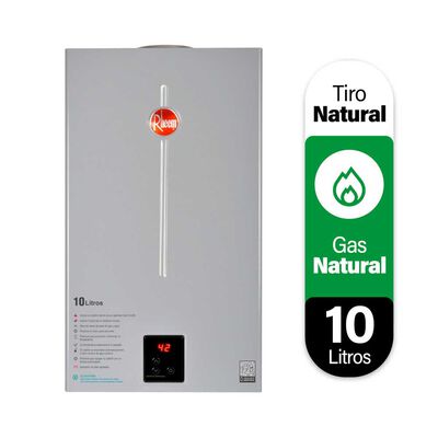 Calefont 10 litros Gas natural Tiro natural Rheem