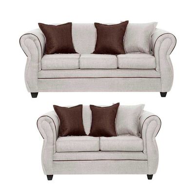 Juego de Living Black Factory Emili 5 Cuerpos Crudo