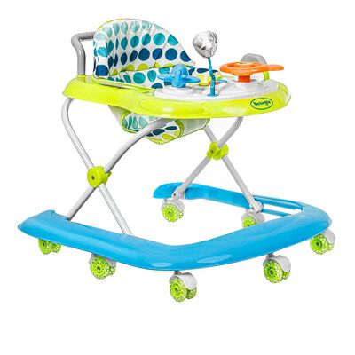 Andador Caminador con Bluetooth Celeste Bebeglo