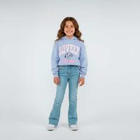 Polerón Niña Chess Celeste, Crudo, Lila, Rosado