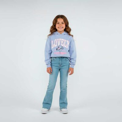 Polerón Niña Chess Celeste, Crudo, Lila, Rosado