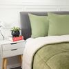 Plumón Flannel Sherpa Casanova 2 Plazas Verde