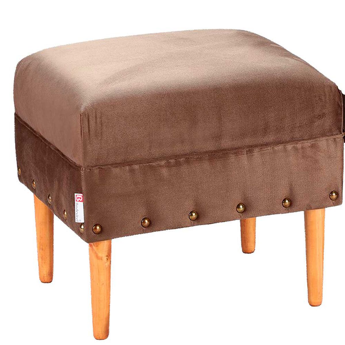 Pouf Bodevir Provenza Tacha Felpa 04 Chocolate&nbsp;