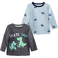 Pack 2 Polera Manga Larga de Algodón Chess Baby Indigo