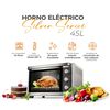 Horno El&eacute;ctrico Kitchen-It Silver Series 45 lts.