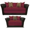 Juego de Living Elegant Detail Minesota Sof&aacute; 3 Cuerpos + Sof&aacute; 2 cuerpos + Sill&oacute;n 1 Cuerpo Rojo