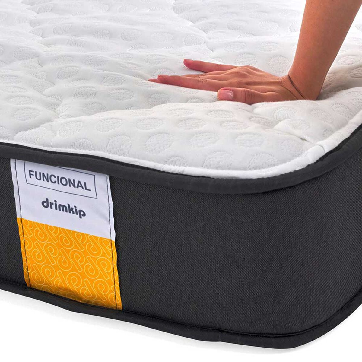 Cama Europea Drimkip Base Dividida S&uacute;per King Funcional + Topper