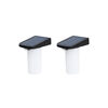 2 Unidades Aplique Solar Vertical Sin Base Contra Pro Outdoor