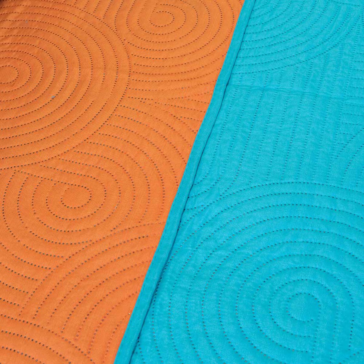 Quilt Doral 2 Plazas Calipso Naranjo Origins